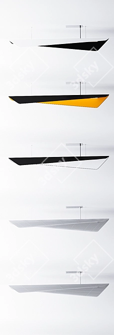 Labra Wave MAX: Modern Pendant Light 3D model image 3