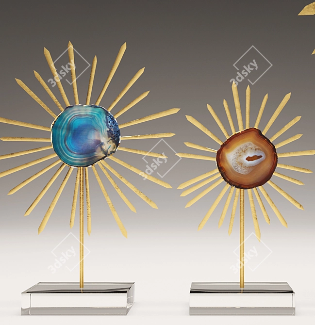 Elegant Omari Sculpture: Arteriors 3D model image 2