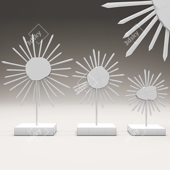 Elegant Omari Sculpture: Arteriors 3D model image 3