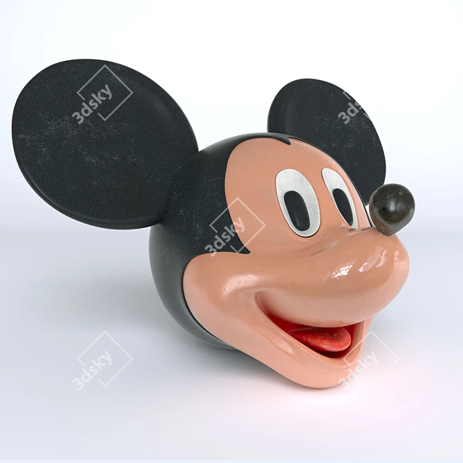 Mickey Mouse Piggy Bank - Authentic Design & Textures 3D model image 1