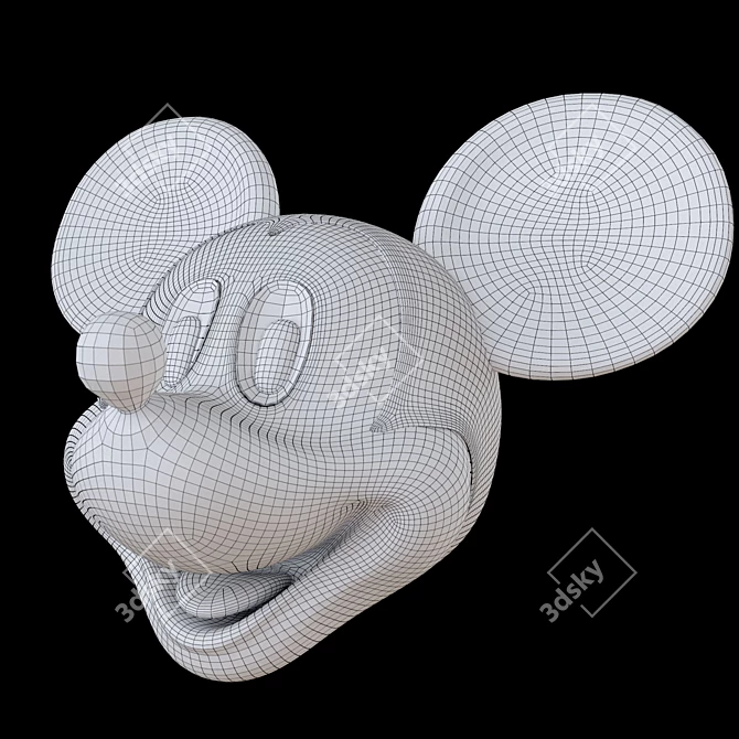 Mickey Mouse Piggy Bank - Authentic Design & Textures 3D model image 2