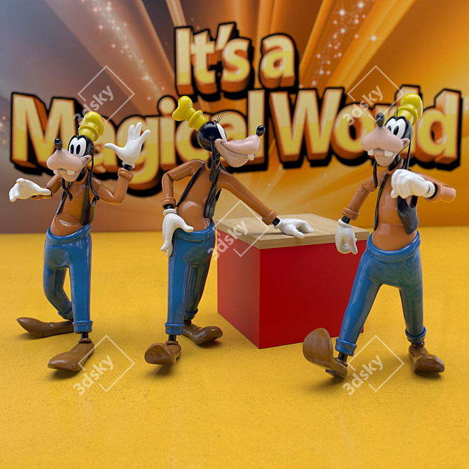 Goofy Collectible Figurine 3D model image 2