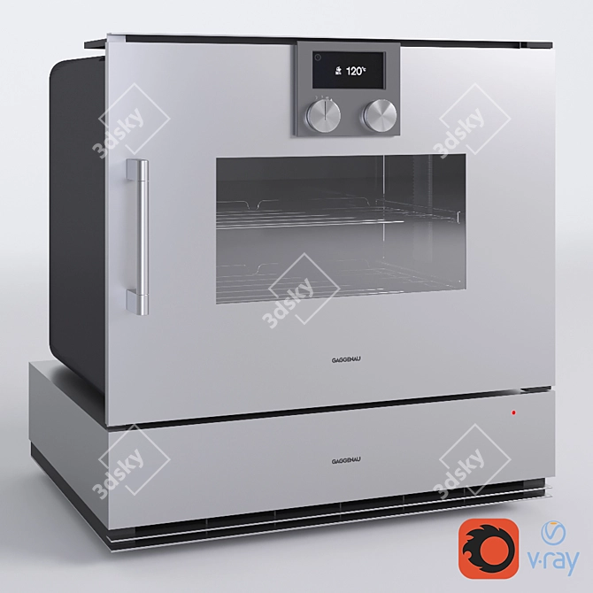 Gaggenau BSP250 + WSP221: Unrivaled Culinary Excellence! 3D model image 1