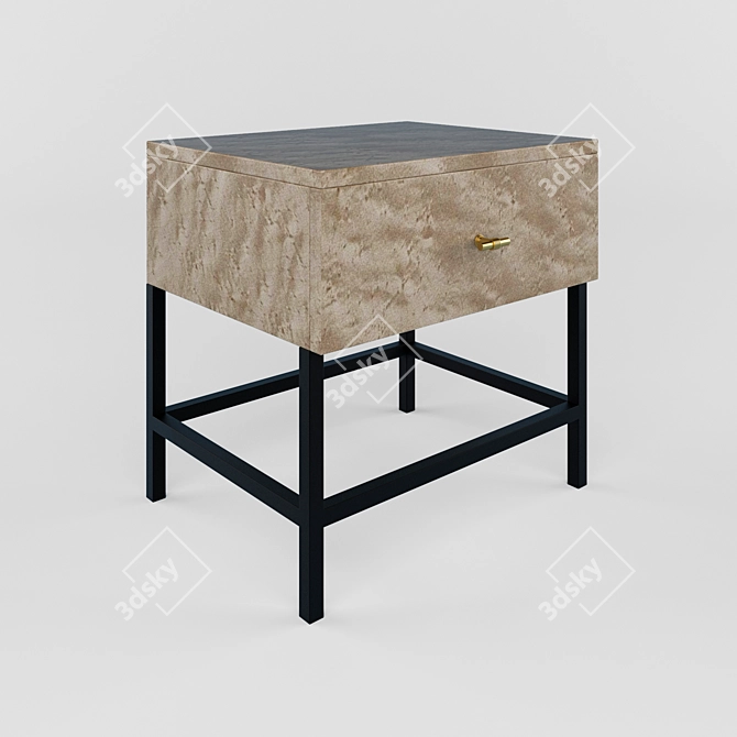 Bird's Eye Bedside Table ST001 by Homemotions 3D model image 1