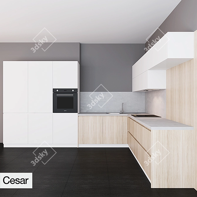 Cesar Maxima 2.2 Kitchen Set 3D model image 1