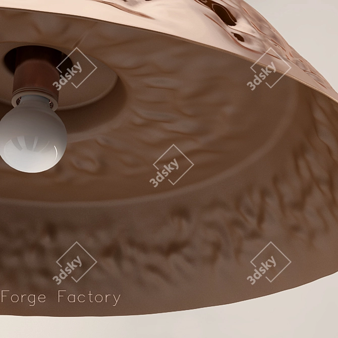 Cosmo Copper Pendant Light 3D model image 2