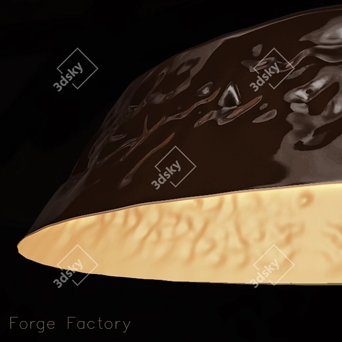 Cosmo Copper Pendant Light 3D model image 3