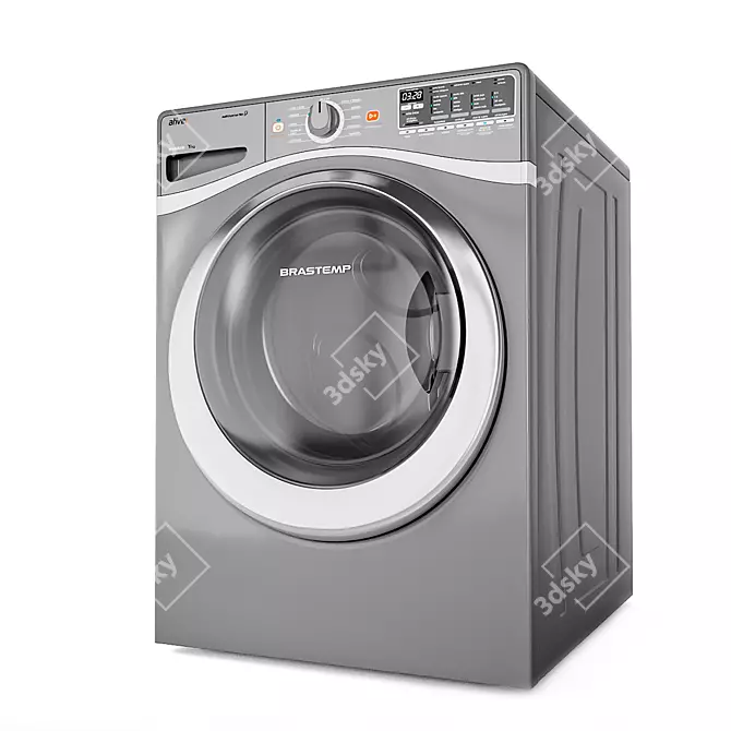 Whirlpool Brastemp Washer & Dryer 3D model image 2