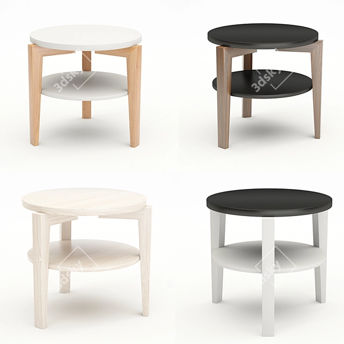 Modern Magazine Coffee Table 3D model image 2