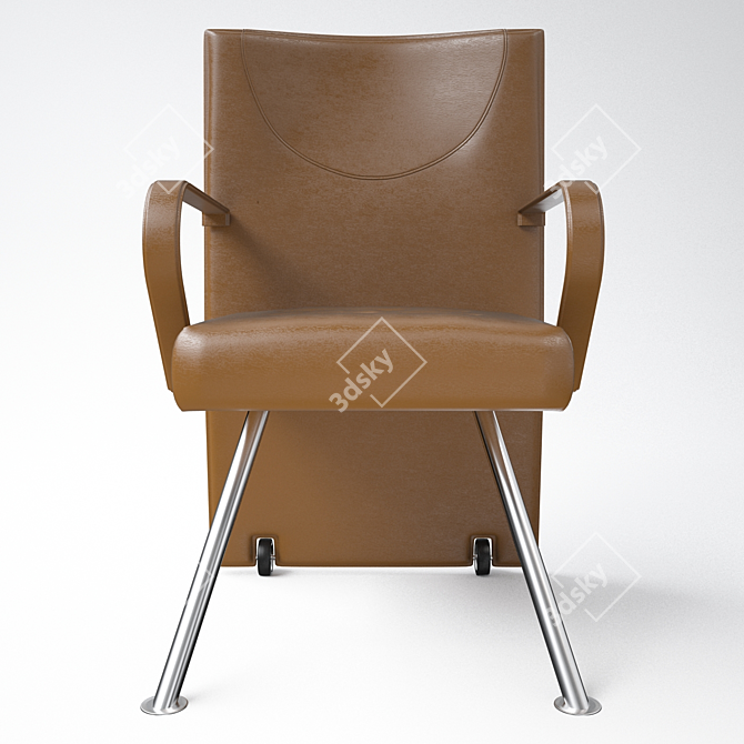 Elegant GINZA Chair by Mariani 3D model image 1