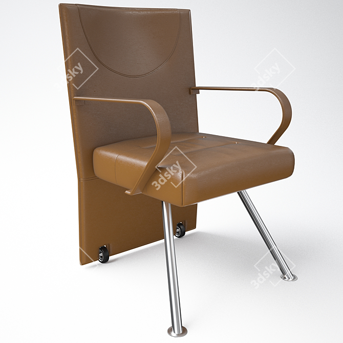 Elegant GINZA Chair by Mariani 3D model image 2