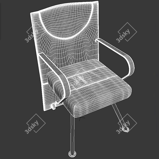 Elegant GINZA Chair by Mariani 3D model image 3