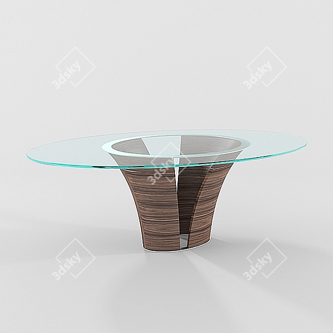 Elio Oval Nova Table 3D model image 1