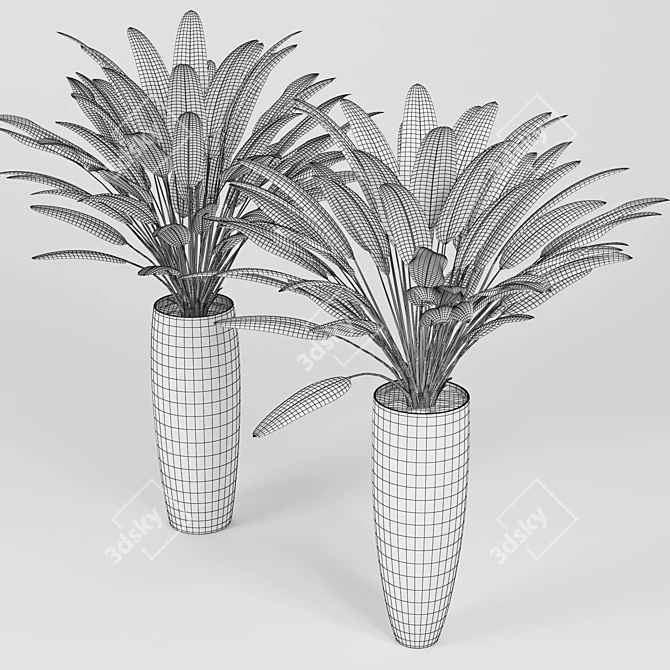 Tropical Paradise 3D Scene 3D model image 2