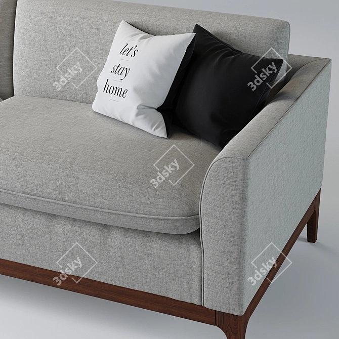 Elegant Loren Sofa by Kure 3D model image 2