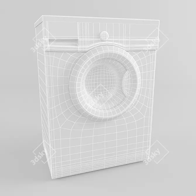 Sleek LG FH0C3ND1 Washing Machine 3D model image 2