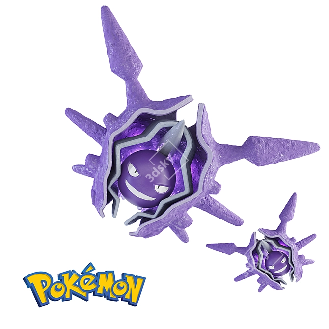 Sleek Cloyster Desk Decor 3D model image 1
