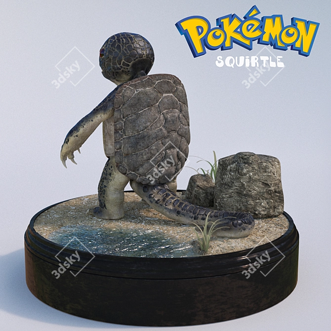 Aquatic Fighter: Squirtle 3D model image 2