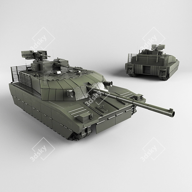 Ultimate Tank T-100 3D model image 1