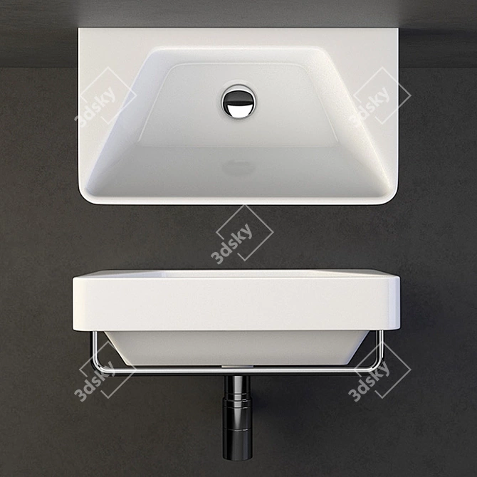 Catalano Proiezioni 40 Washbasin: Modern, Compact, Stylish 3D model image 2