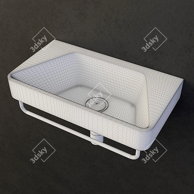 Catalano Proiezioni 40 Washbasin: Modern, Compact, Stylish 3D model image 3