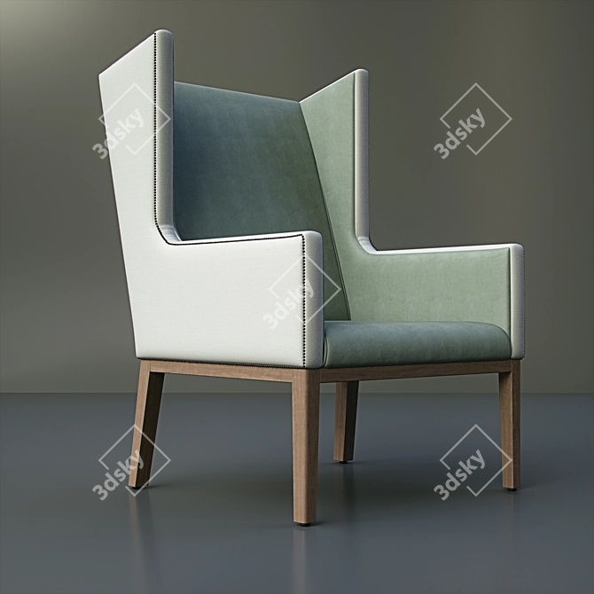 Elegant Classic Armchair 3D model image 1