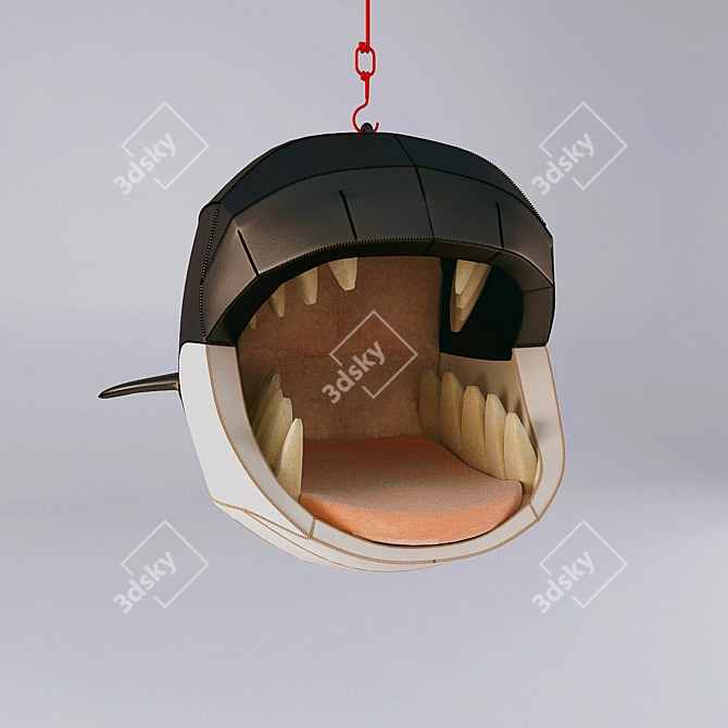 Playful Hanging Shark Chair by Porky Hefer 3D model image 2