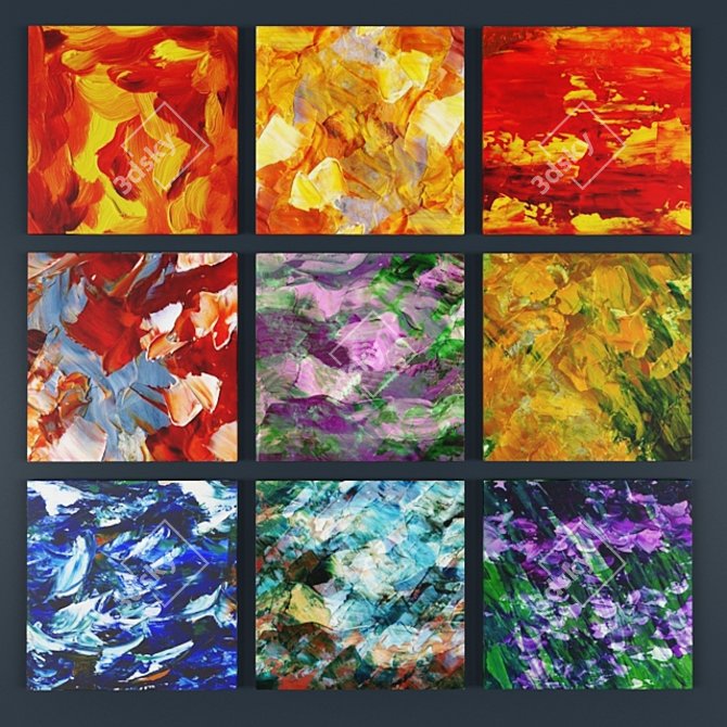 Natural Canvas Art Print 3D model image 3