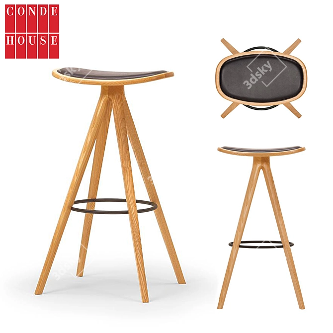 Elevate your space with Conde House BCTD High Stool 3D model image 1