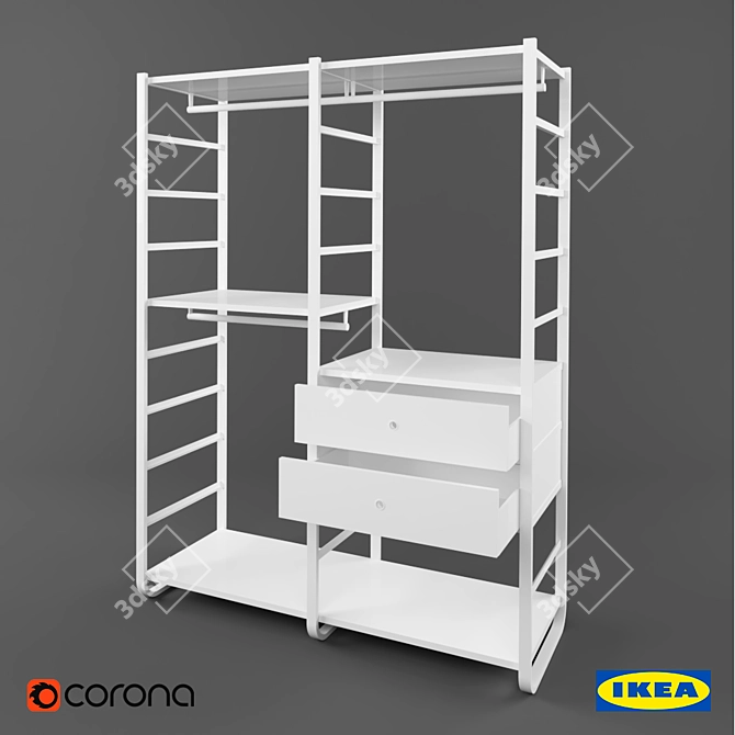 Ikea Elvarli Combination System 3D model image 1