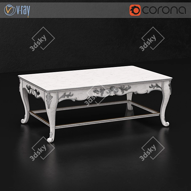Italian Silvano Griffoni Coffee Table: Elegant Design, Quality Craftsmanship 3D model image 1