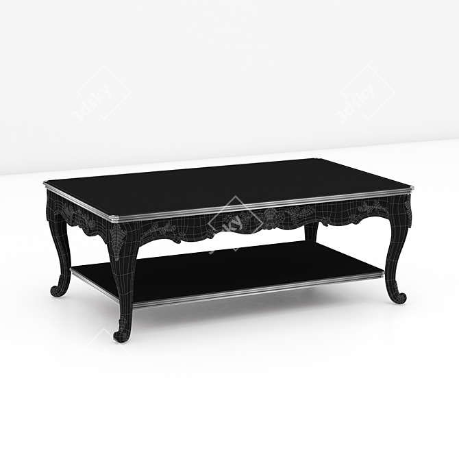 Italian Silvano Griffoni Coffee Table: Elegant Design, Quality Craftsmanship 3D model image 2