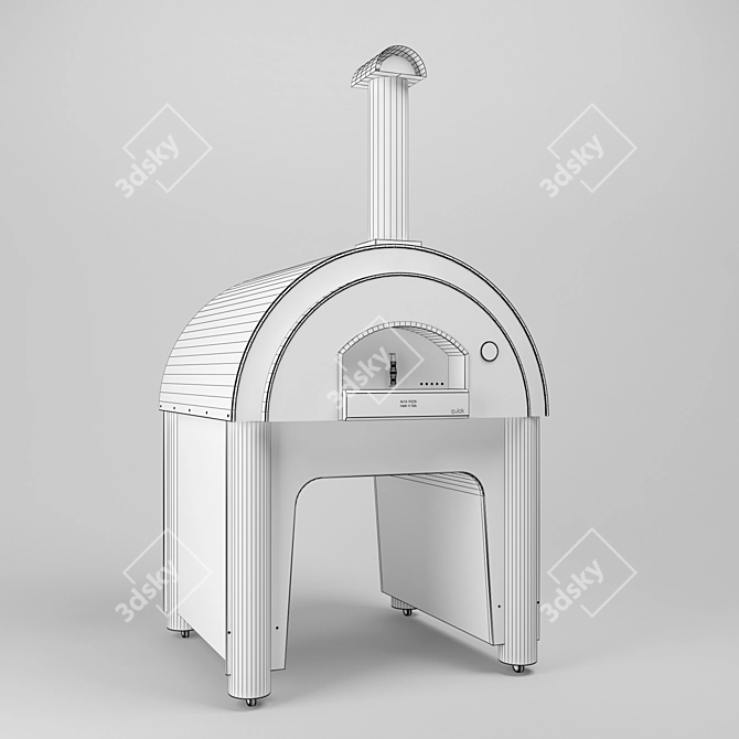 Alfa Pizza QUICK PRO Wood-burning Stove 3D model image 3