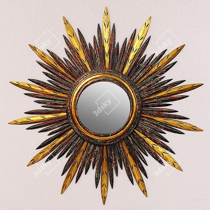 Radiant Reflections: Sunburst & Starburst 3D model image 3