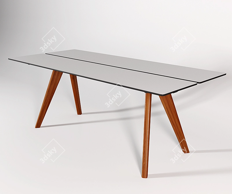 Adelaide Modern Dining Table 3D model image 2