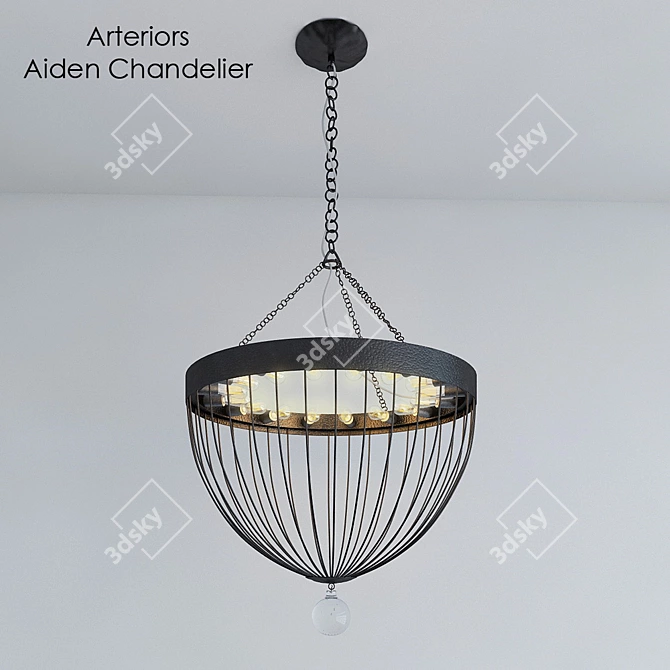 Arteriors Aiden Chandelier | Elegant Lighting Fixture 3D model image 1