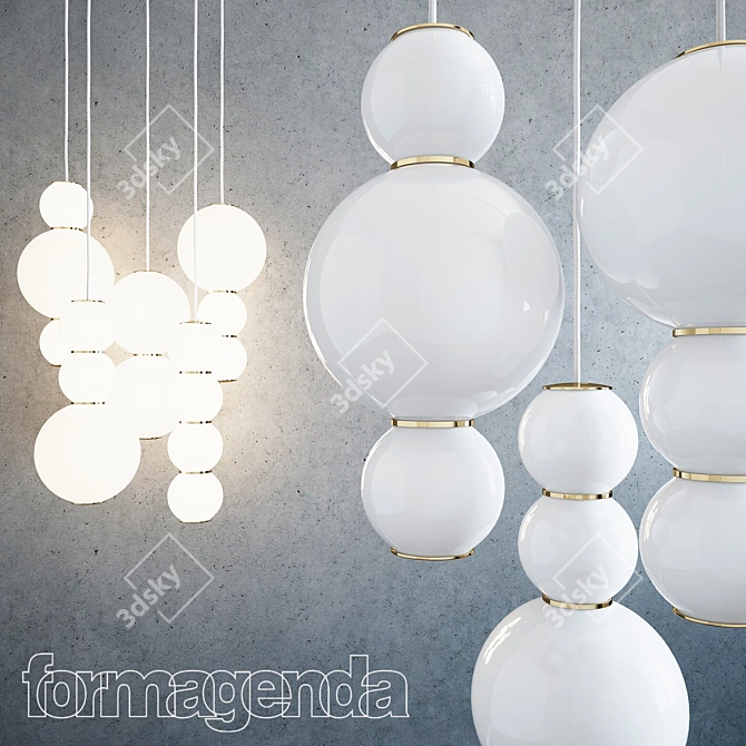  Luminous Pearls: Timeless Elegance 3D model image 1