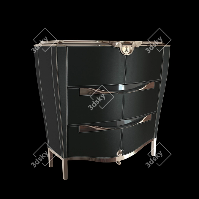 Elegant Wings Dresser 3D model image 2