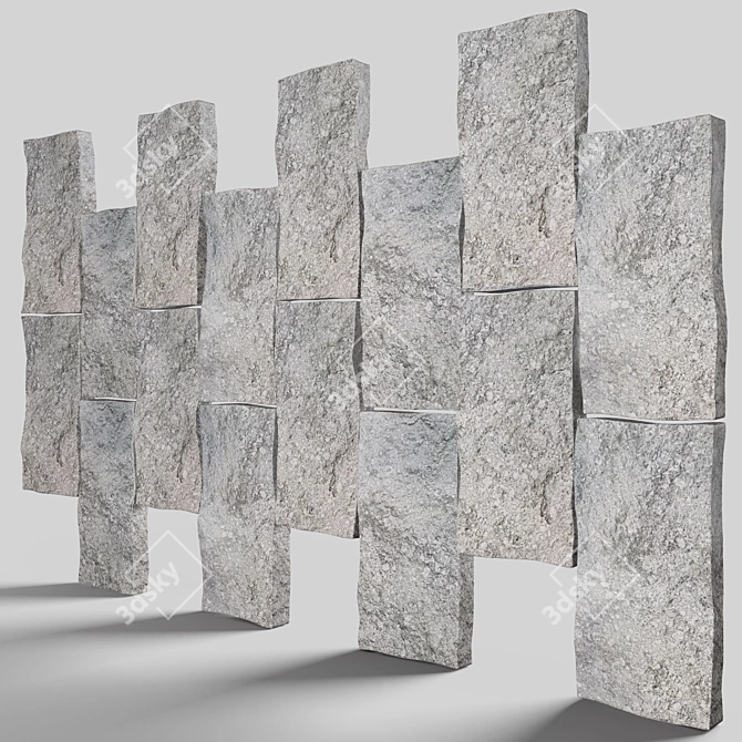 Mountain Tiles: 16-Piece Set 3D model image 1