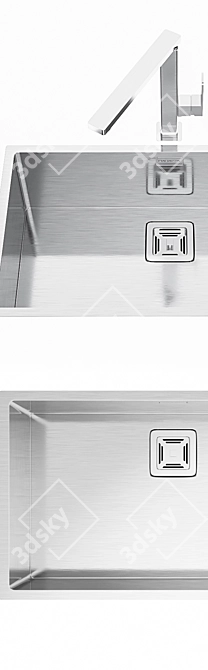 BARAZZA Set 09: Mixer and Sinks 3D model image 2