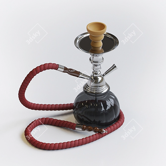 Portable Shisha: Compact and Stylish 3D model image 1