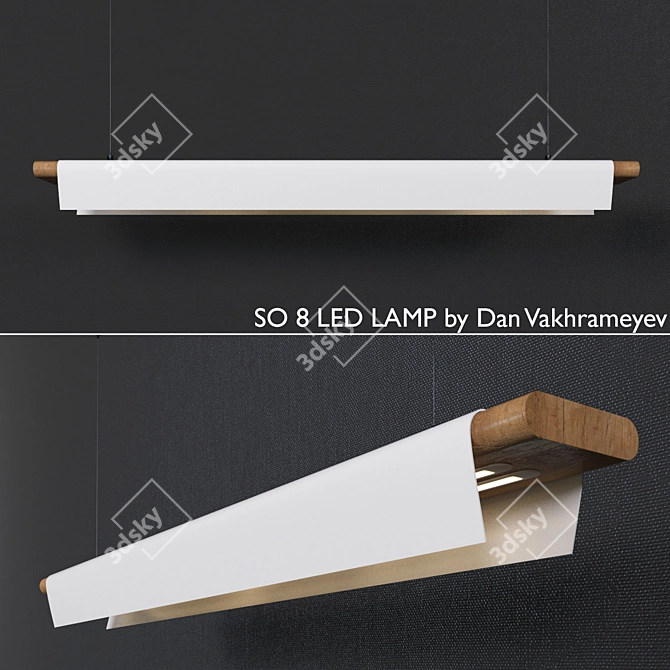 Elegant Lamp by Dan Vakhrameyev 3D model image 2