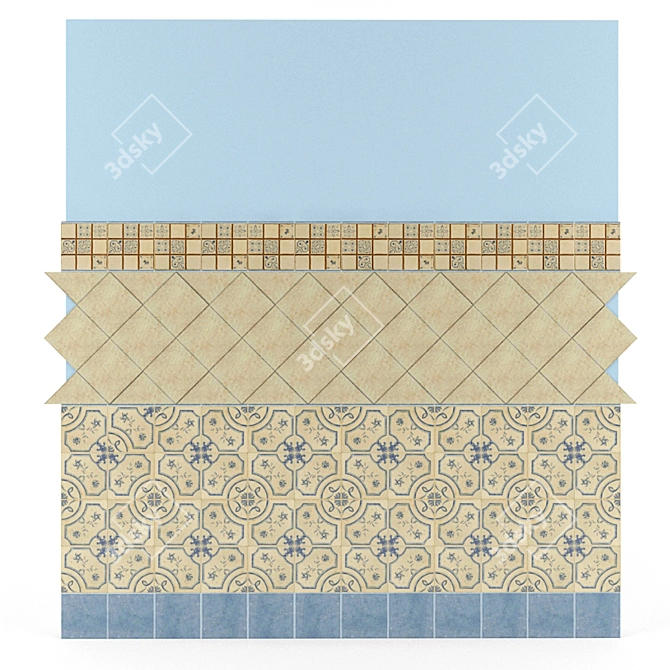 Elegant Mainzu Cazorla Tiles 3D model image 1