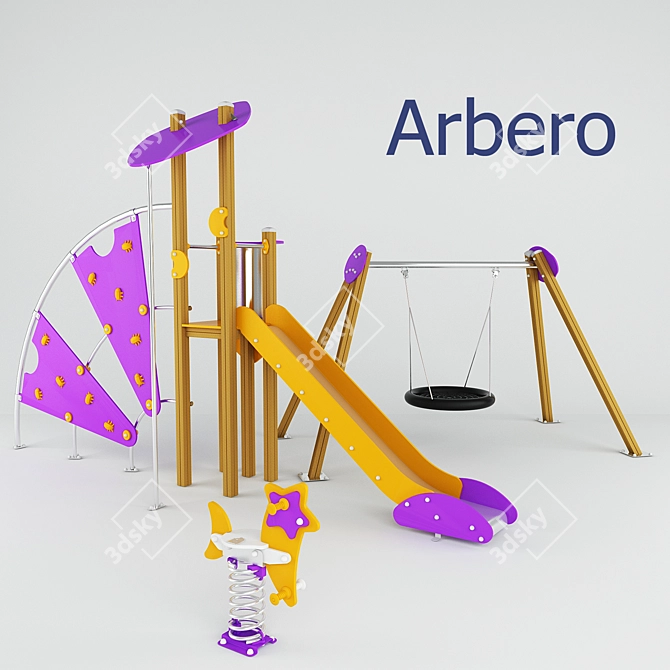 Arbero Playground Equipment 3D model image 1