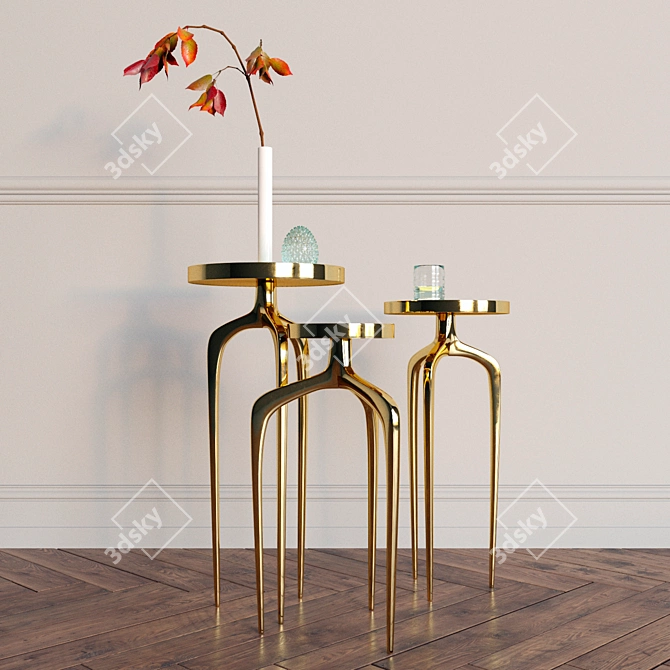 Cosmic Side Tables 3D model image 1