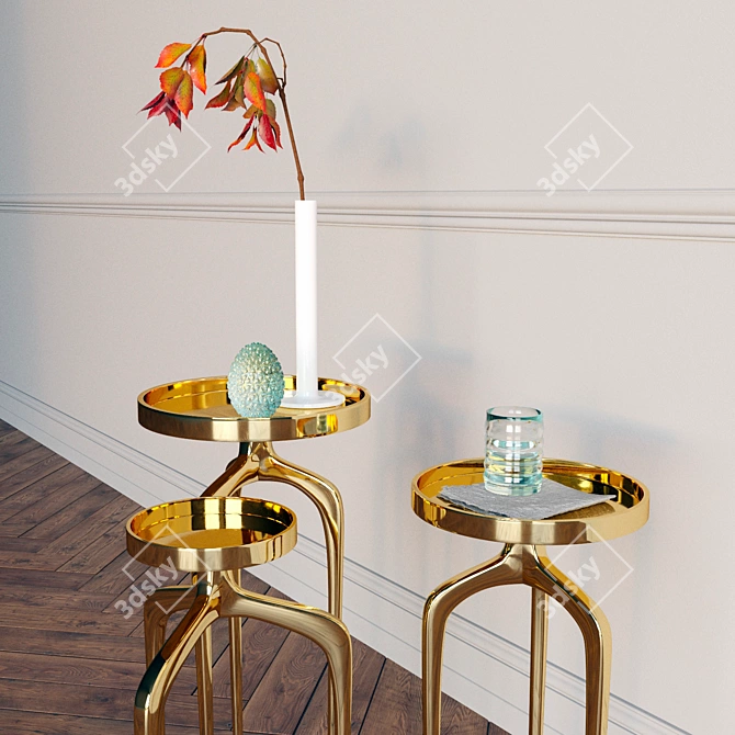 Cosmic Side Tables 3D model image 2