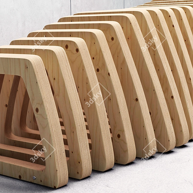 Parametric Bench: Versatile Design for Modern Spaces 3D model image 2