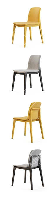 Elegant Montbel Light Chairs 3D model image 2