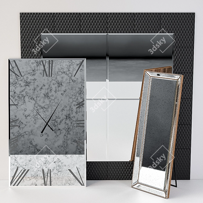 Elegant Mirrors: Rugiano, Kreativhaus & Oka 3D model image 1