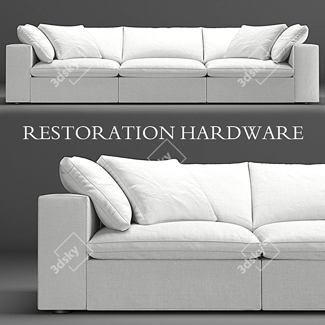 RH Modern Cloud Modular Sofa 3D model image 1